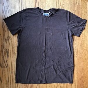 Jungmaven Jung Short Sleeve T-Shirt Brown Large Organic Cotton Hemp